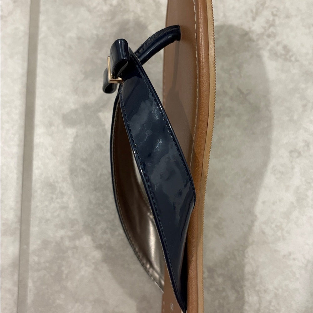 Talbots Navy Bow Sandals - Picture 7 of 7